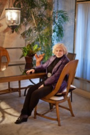 Real estate guru Rhoda Forman in her apartment.
